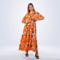 Long-Sleeved Floral Dress