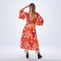 Orange Flowers Kimono / Open Dress