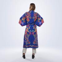 Blue Wooded Kimono /Open Dress